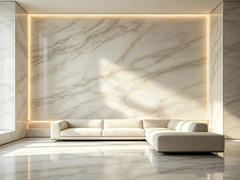 Natural marble interior