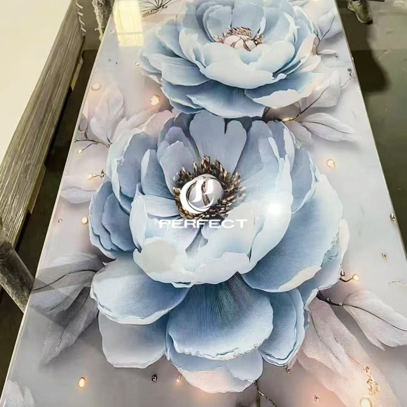 High-quality/waterproof 3D Printed Ultraviolet Polyvinyl Chloride Marble Board Suitable for Commercial Luxury Villas