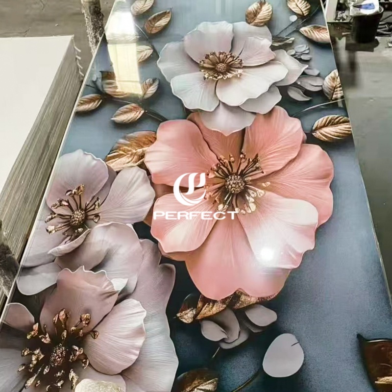 High-quality/waterproof 3D Printed Ultraviolet Polyvinyl Chloride Marble Board Suitable for Commercial Luxury Villas