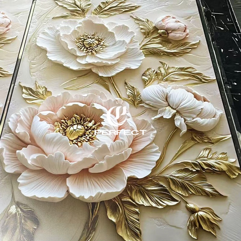High-quality/waterproof 3D Printed Ultraviolet Polyvinyl Chloride Marble Board Suitable for Commercial Luxury Villas