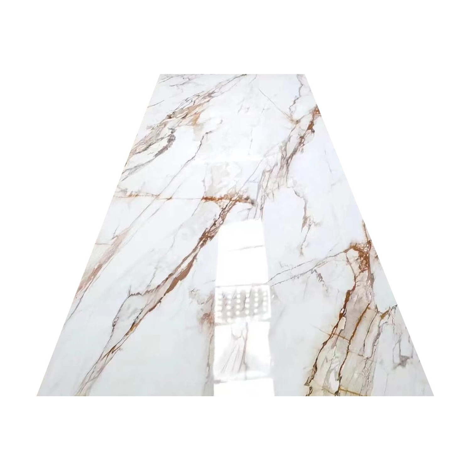 Customized Logo Interior Alternative UV Coating Marble Shee