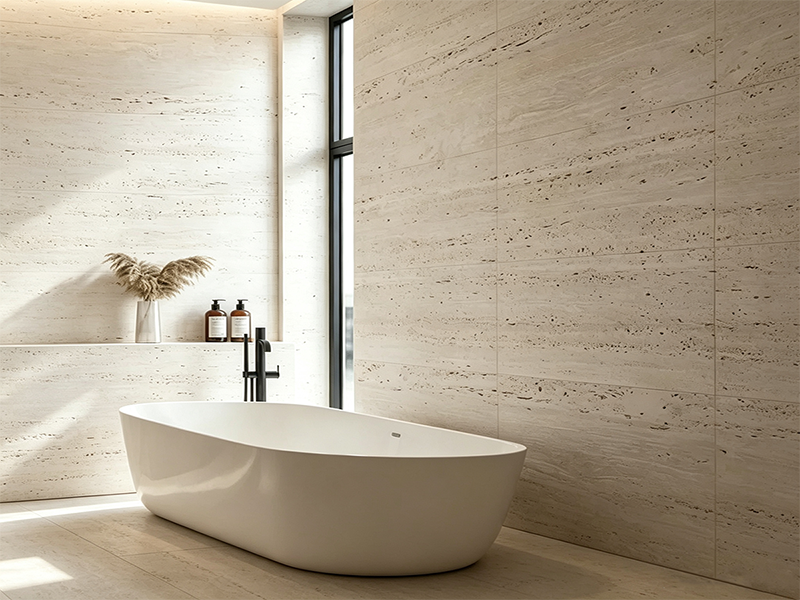 Flexible stone wall cladding bathroom interior decoration