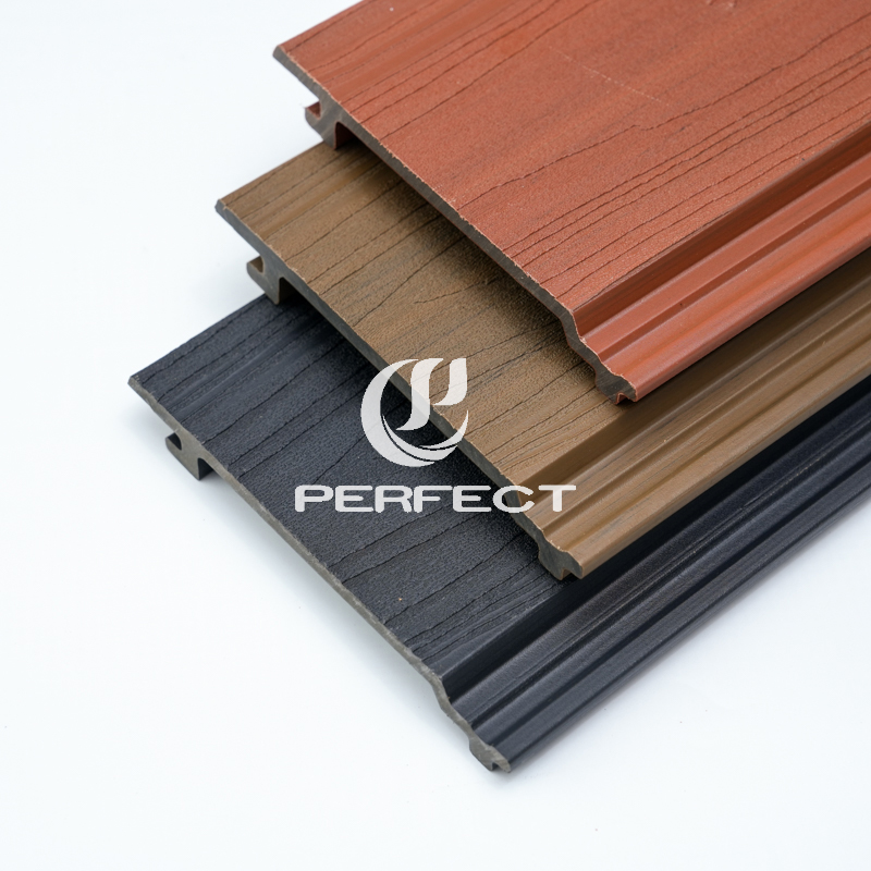 Outdoor Waterproof WPC Fluted Wall Panel PVC Co-Extrusion Board for Household Use Modern European Design Style