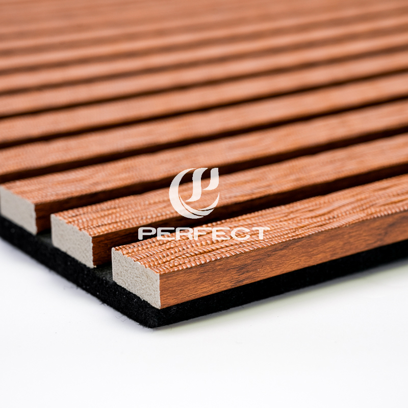 Acoustic Wall Panel| Class A Sound Absorption Wood Strip Panel for Noise Reduction AKU 000