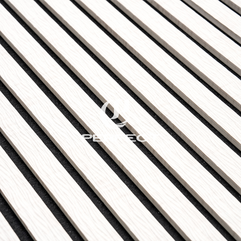 Acoustic Wall Panel| Class A Sound Absorption Wood Strip Panel for Noise Reduction AKU 000