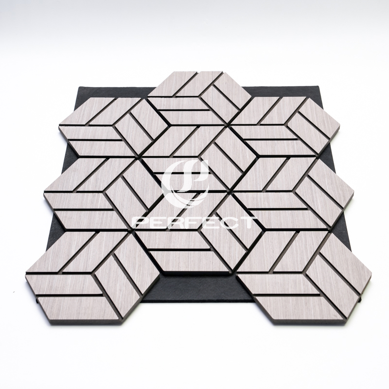 60*60cm Slat Wooden Wall Panels Acoustic