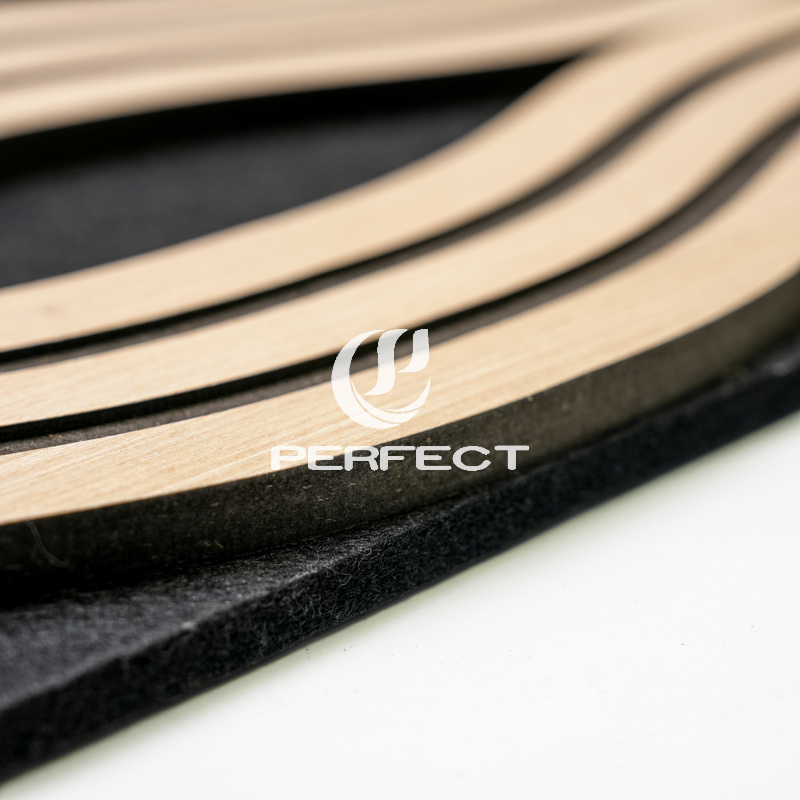 Acoustic Wall Panel| Acoustic Wood Slat Wall Panel with Sound Absorbing Felt Backing AKU 010