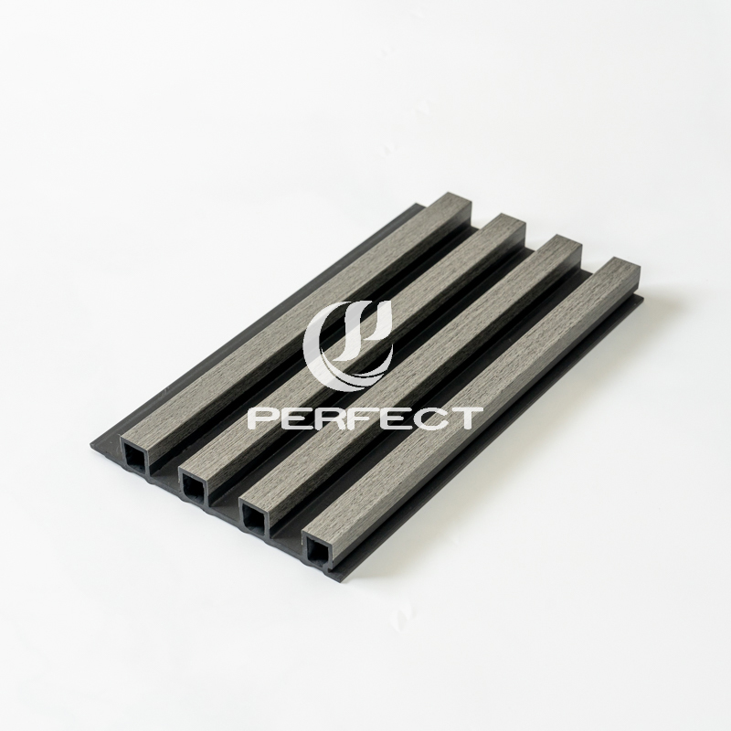 Modern Luxury Indoor WPC Fluted Wall Panel Easy Installation Waterproof Fireproof Interior Decorative Board for Villa Hotel Use