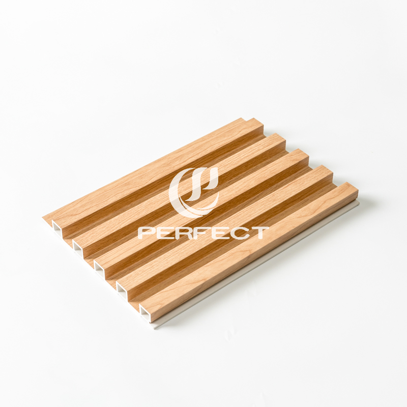 Interior Wpc Pvc Decorative Wood Alternatives Fluted Wall Panel for Indoor Decoration