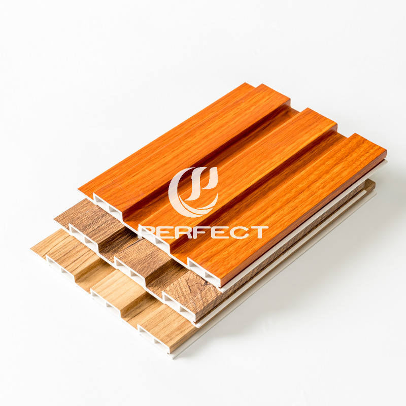 New Design Luxury Solid Wood Veneer Decorative Interior Fluted Indoor WPC Wall Panel Sheets