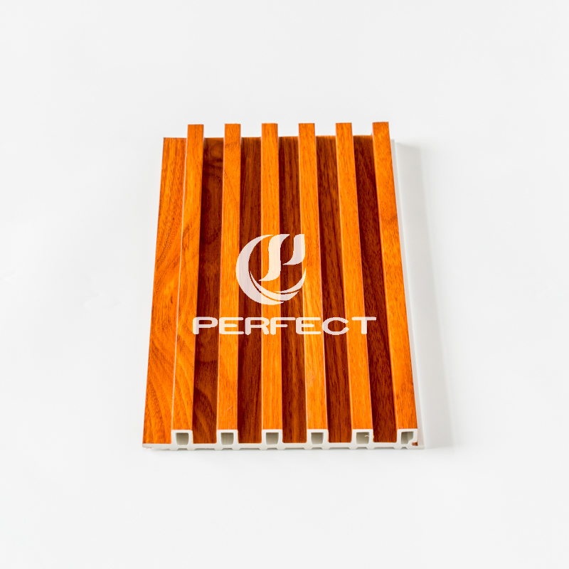 Home Interior Decoration Wall Panel Board Wood Plastic Composite WPC Fluted Wall Panel Cladding Indoor
