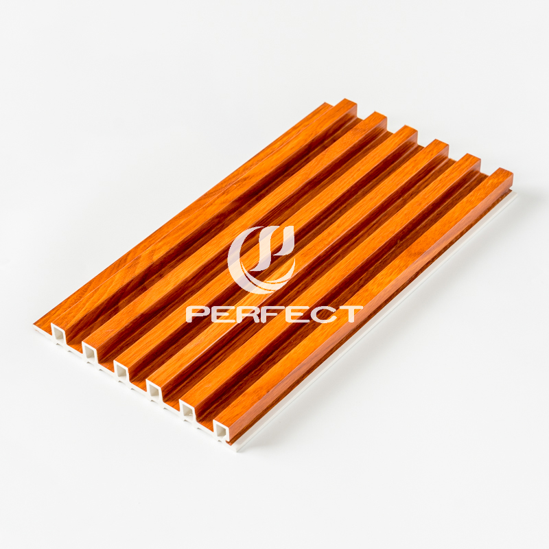 Home Interior Decoration Wall Panel Board Wood Plastic Composite WPC Fluted Wall Panel Cladding Indoor