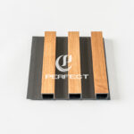 Grooved Grating WPC Wall Panel for Indoor Slat Board for TV Background