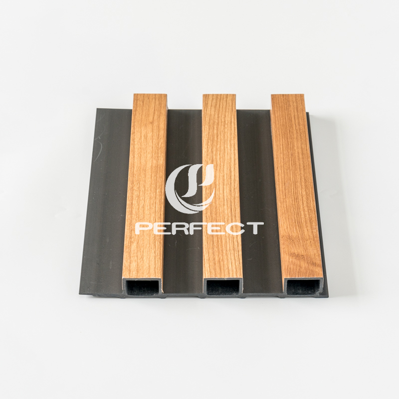 Grooved Grating WPC Wall Panel for Indoor Slat Board for TV Background