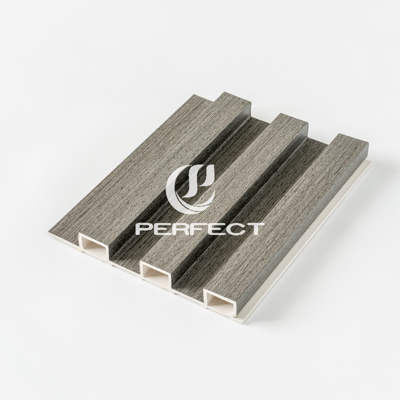 Grooved Grating WPC Wall Panel for Indoor Slat Board for TV Background