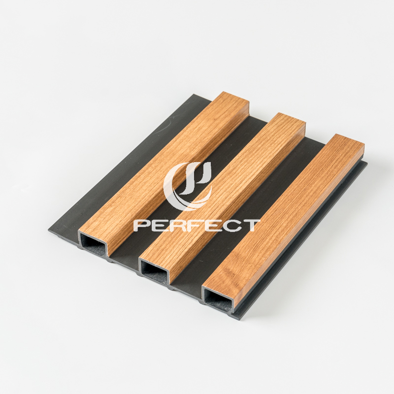 Grooved Grating WPC Wall Panel for Indoor Slat Board for TV Background