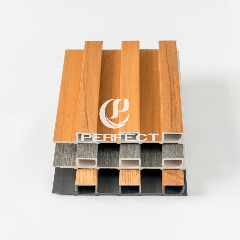 Waterproof Modern Wood Grain WPC Wall Panel Eco-friendly E0