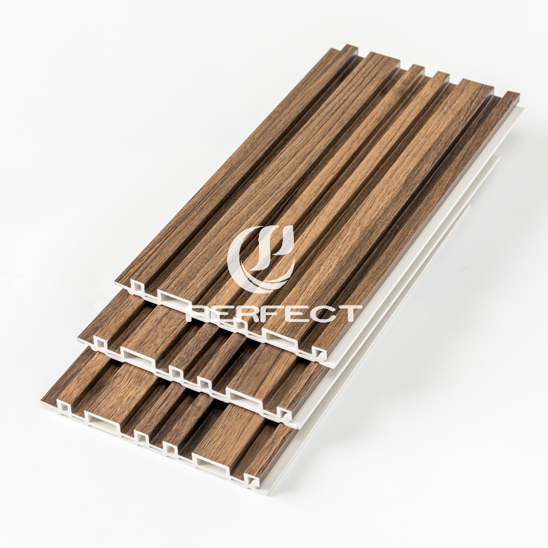 Easy Install WPC Wall Panel Waterproof 3D Vinyl Fluted Decorative for Interior