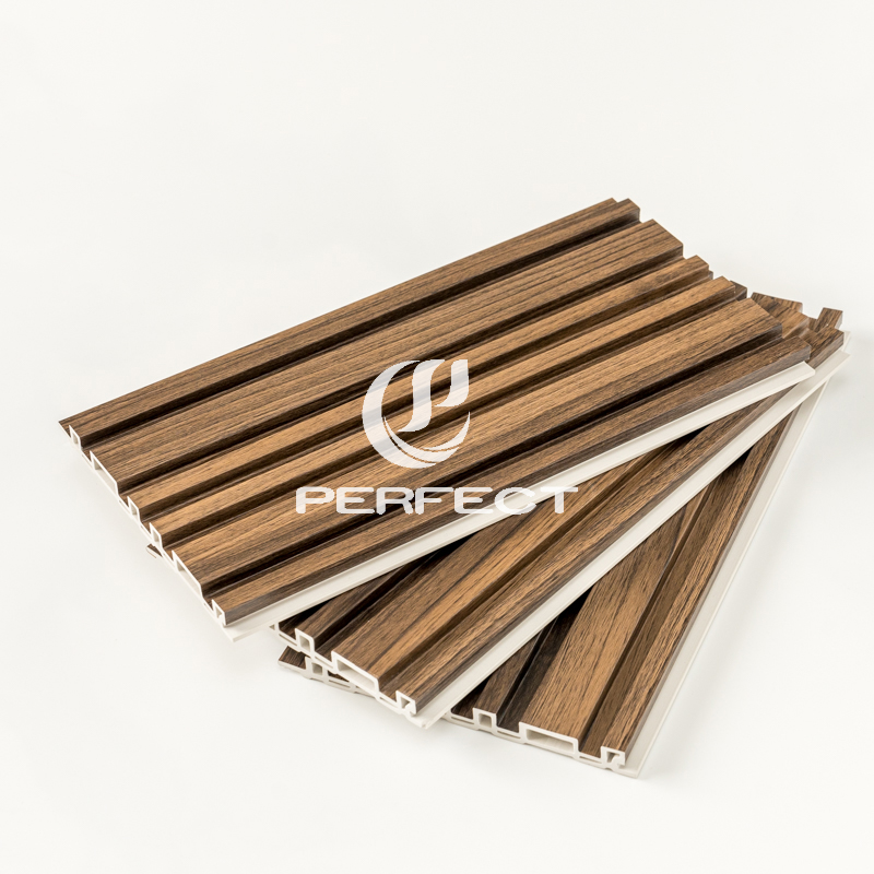 Easy Install WPC Wall Panel Waterproof 3D Vinyl Fluted Decorative for Interior
