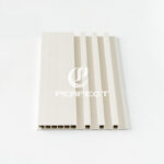 Modern Waterproof 3D Wood WPC Wall Panel for Office Hotel Villa Interior Design with Easy Installation