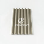 3D Fluted WPC Wall Panel 160*24mm Waterproof Marble Textured Surface Hotel Mall TV Background