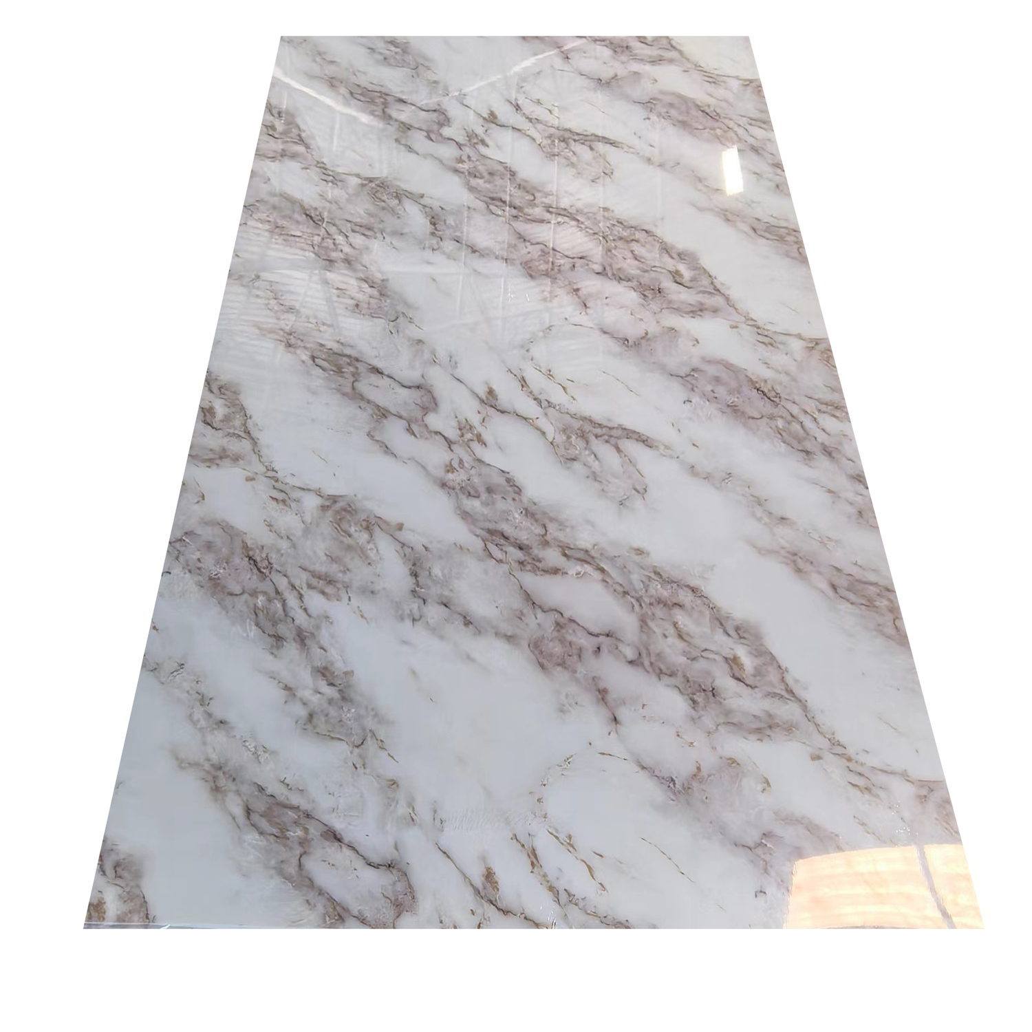 PET 1220*2440mm*3mm Interior Decoration Artificial UV Marble