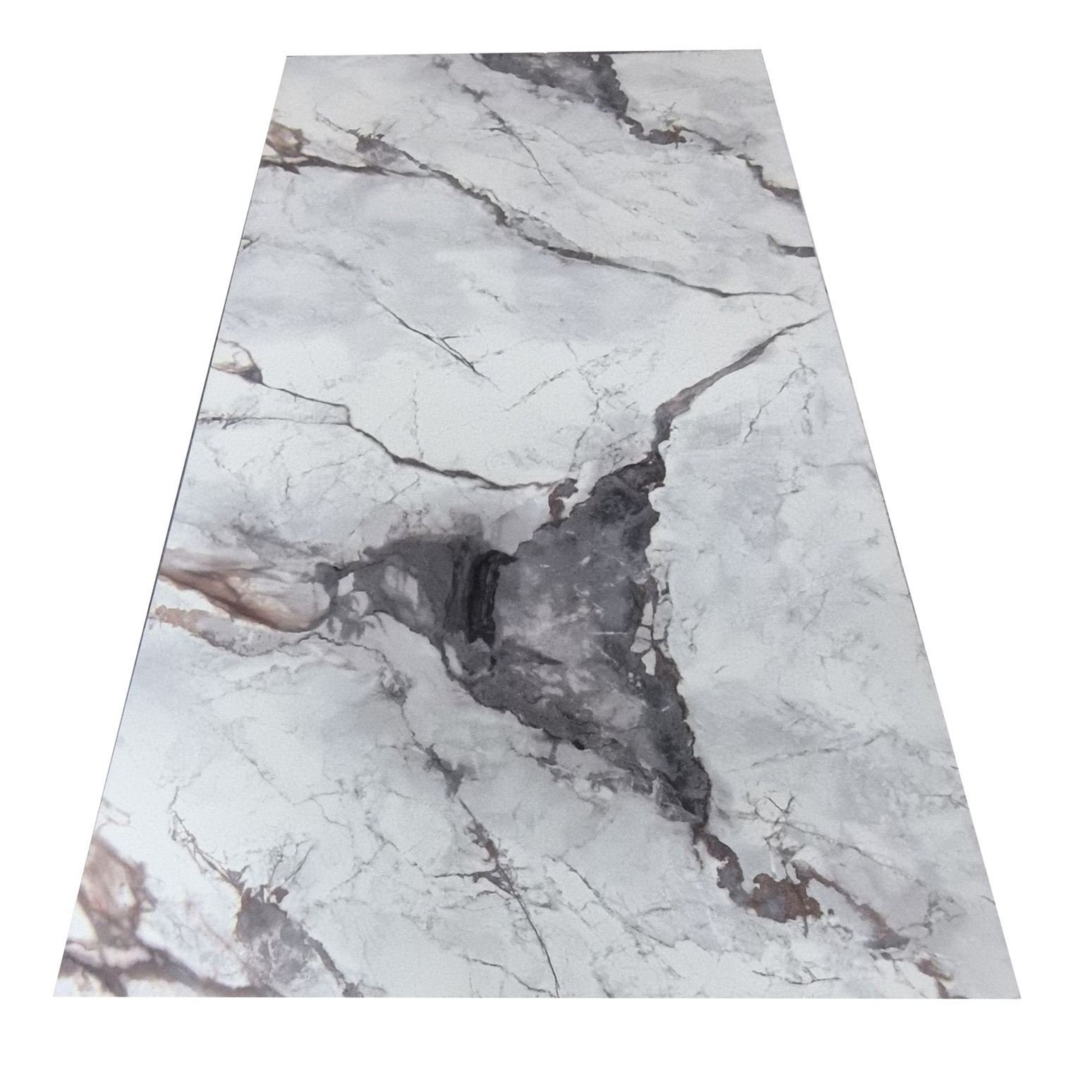 PET 1220*2440mm*3mm Interior Decoration Artificial UV Marble