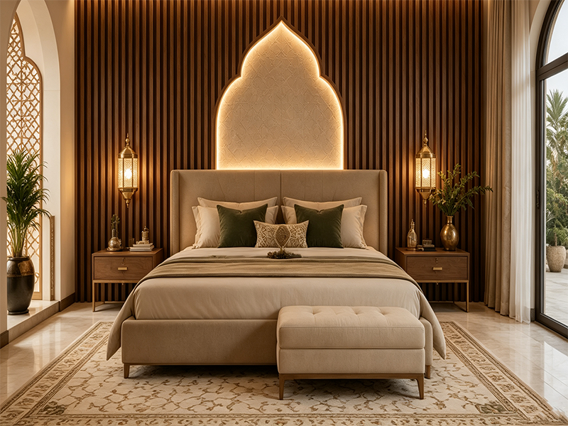 Acoustic wall panel bedroom interior decoration hotel guest room