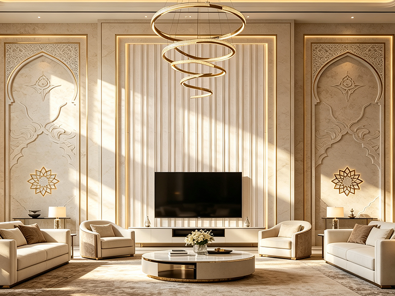 PVC marble sheet for living room TV background wall design
