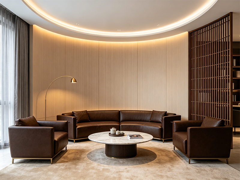 Bamboo wall panel for luxury living room interior decoration, factory supply for commercial hotel and villa renovation projects