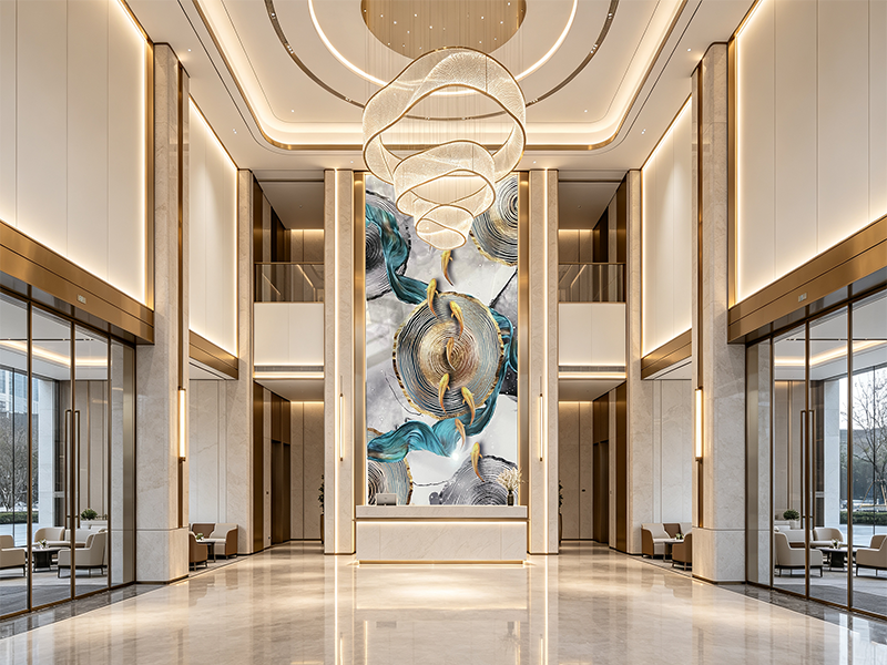 PVC marble sheet light beige marble texture for luxury hotel lobby wall cladding
