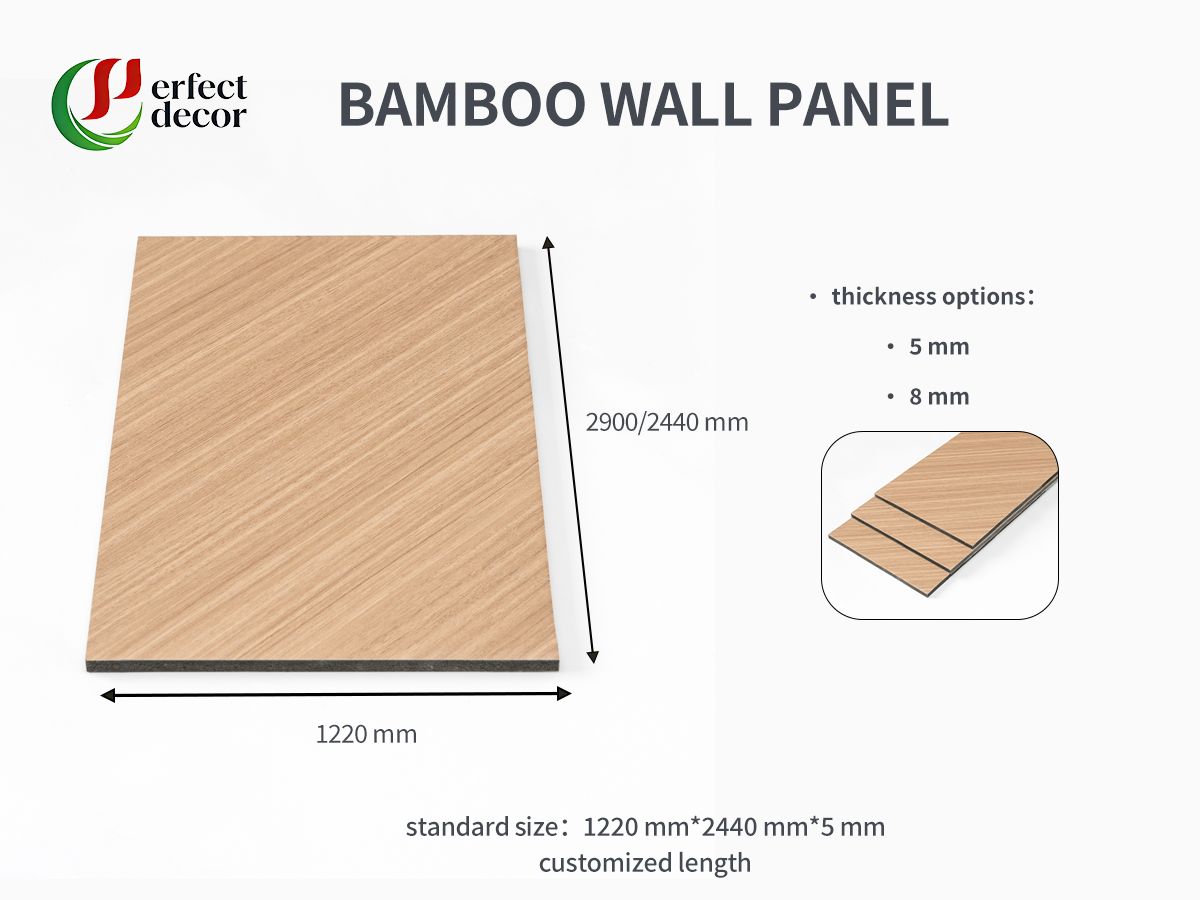 Glossy Mirror Bamboo Charcoal Wall Panel