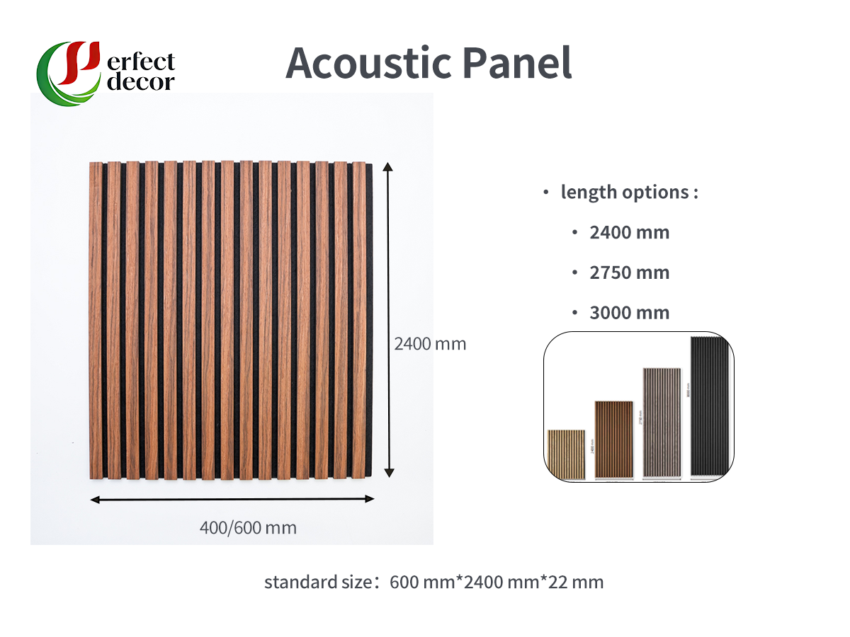 Wholesale Customizable WPC Acoustic Wall Panel, Sound Absorbing Decorative Wall Cladding For Building Material Distributors