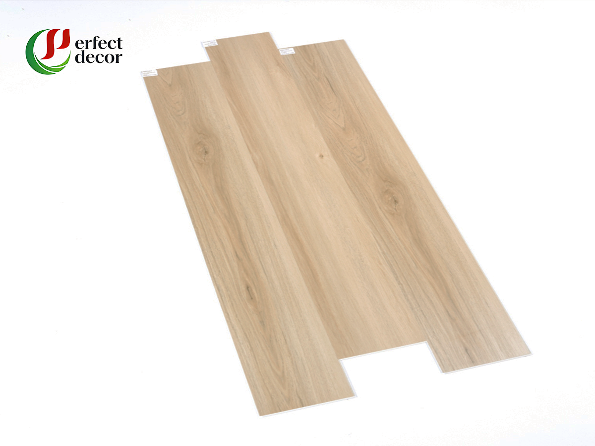 Light wood grain SPC click flooring waterproof vinyl stone plastic floor plank