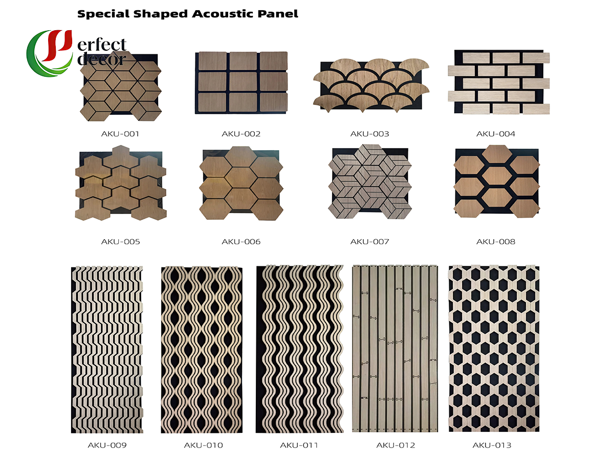 Wholesale Customizable WPC Acoustic Wall Panel, Sound Absorbing Decorative Wall Cladding For Building Material Distributors