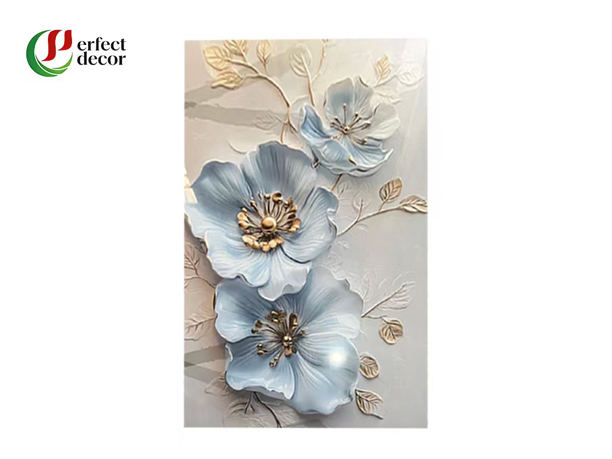 ****Embossed art PVC marble sheet for Saudi villa wall decor
