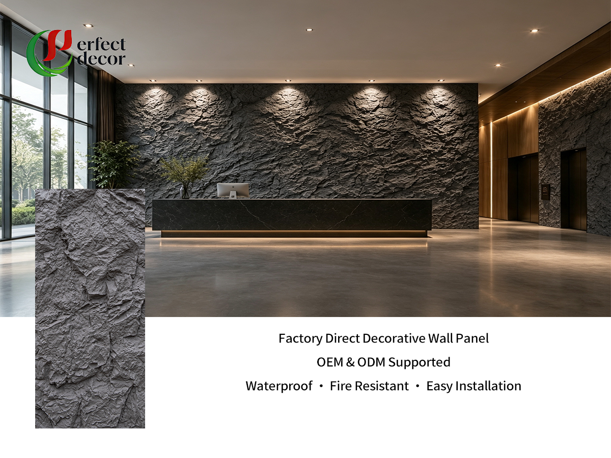 PU Stone Wall Panel for Interior & Exterior Decoration
