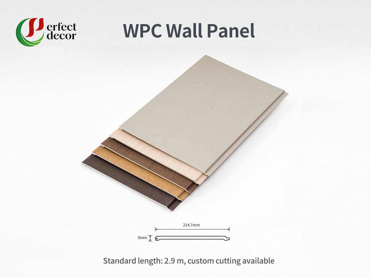 WPC wall panel solid sample display
