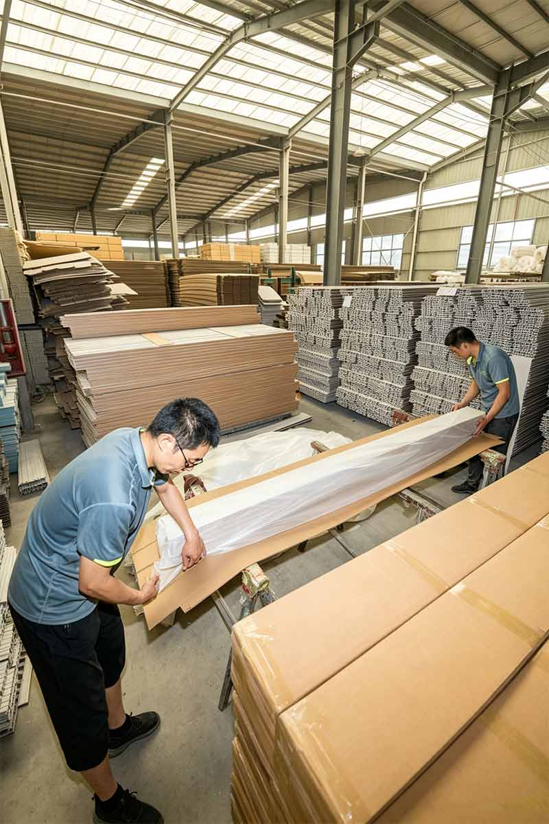 Decorative panel export packaging