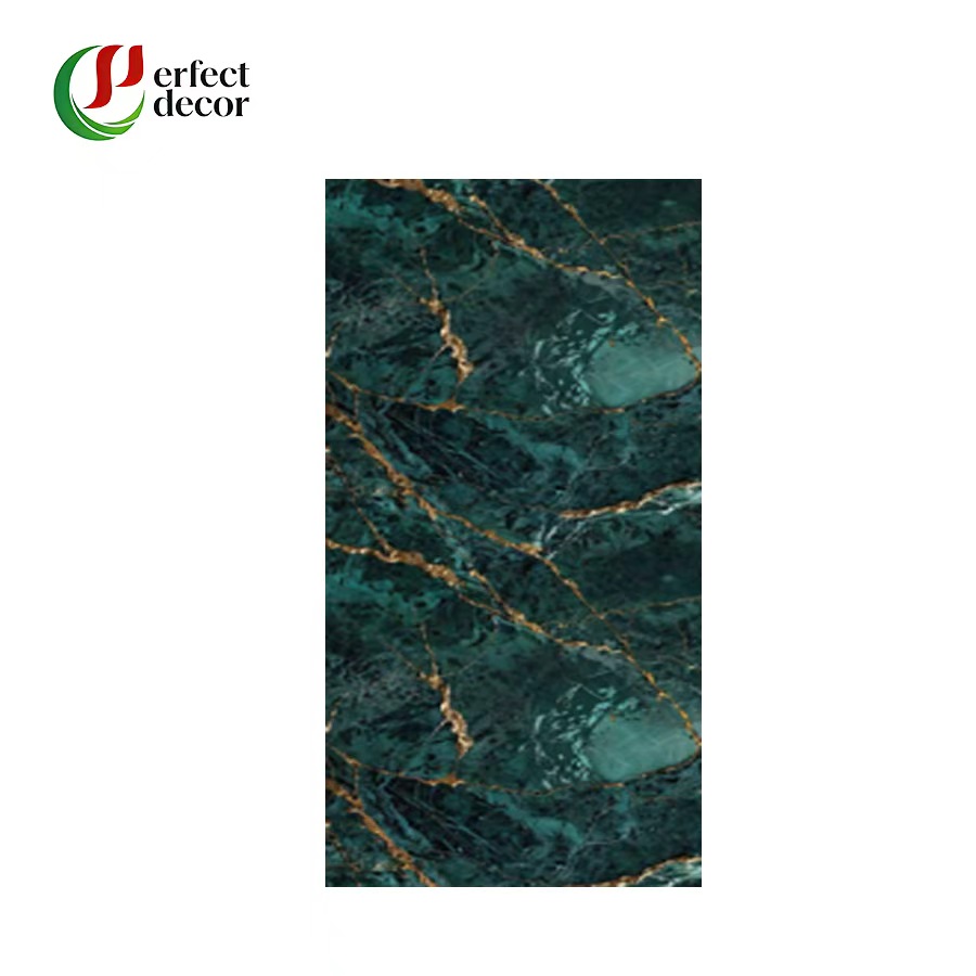 1220x2440mm PVC UV High Gloss Marble Sheet Interior Wall Panel