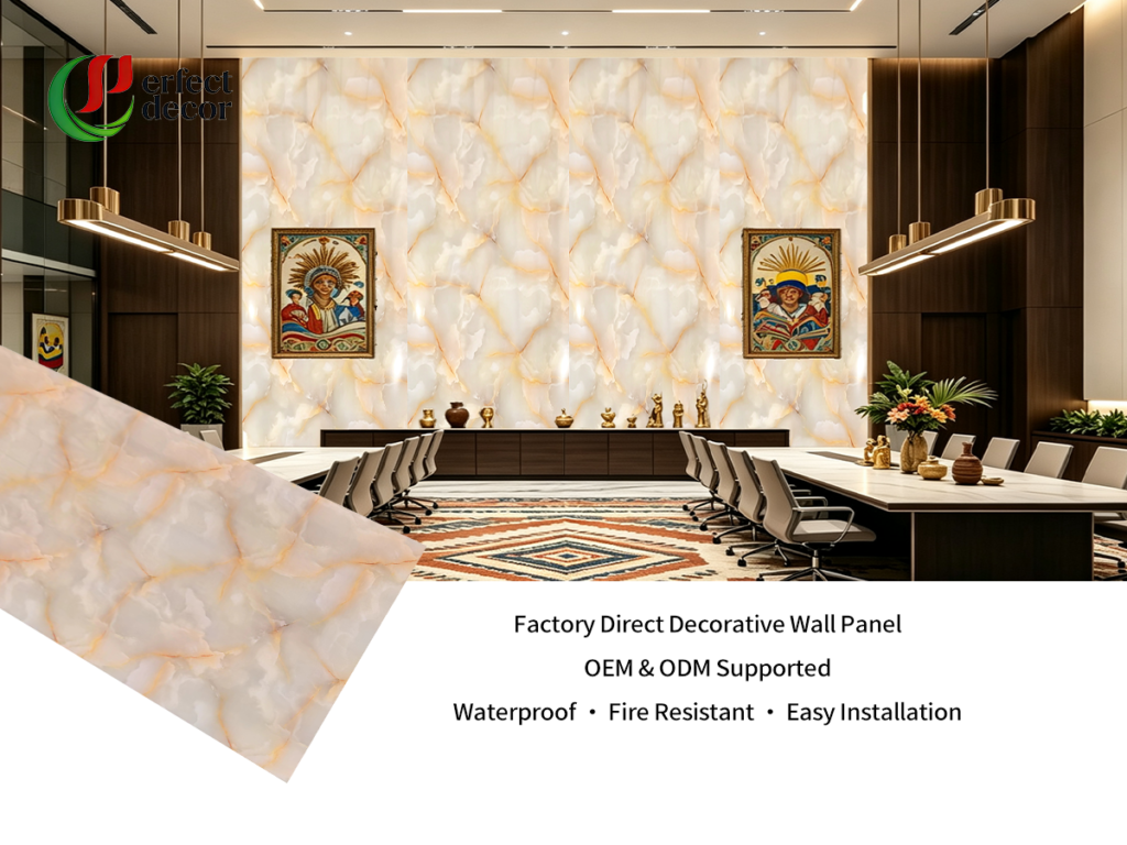 Direct from a PVC Marble Sheet Manufacturer in China
